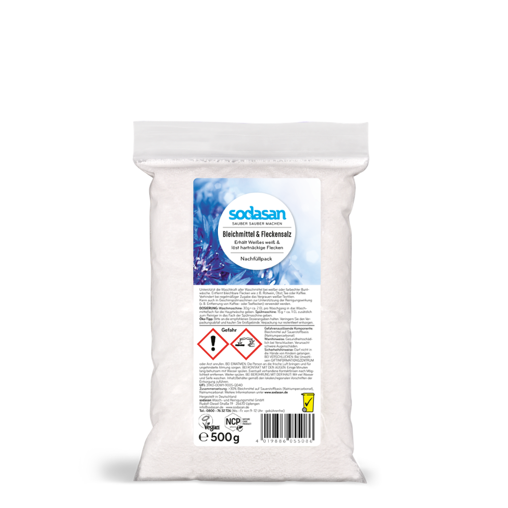 Bleichmittel & Fleckensalz 8x500 g Nachfüller