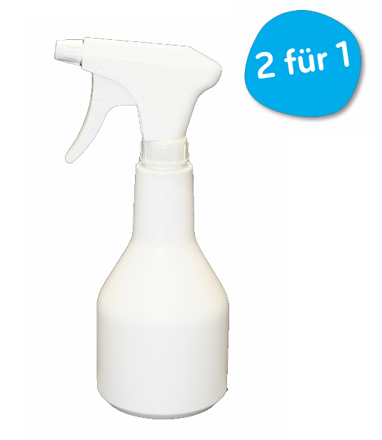 2 für 1 Leersprayer 500ml weiss