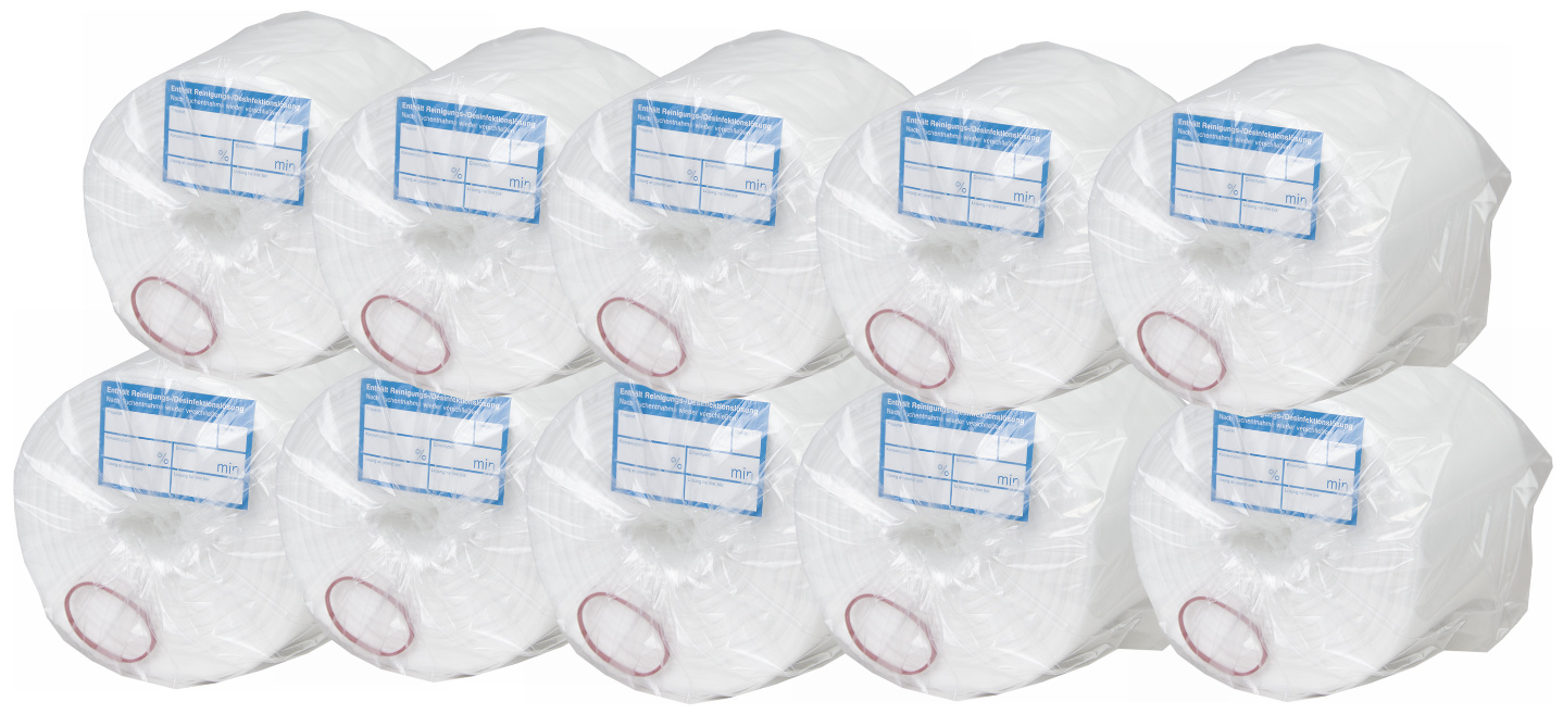 Desinfektionstücher Wipes Vliesrolle VE = 10x70 Blatt